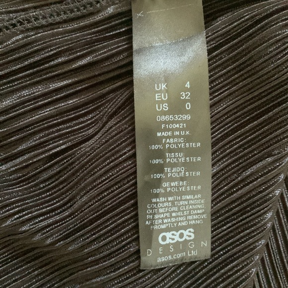 ASOS Long Tube Pencil Skirt Black Size 0 Y2K 90’s - Picture 6 of 10